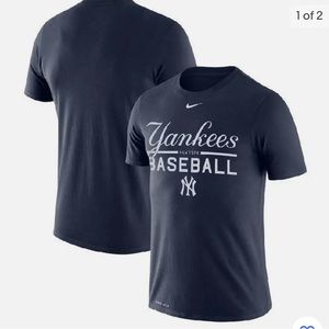 New York Yankees Nike Wordmark Practice Dri-Fit Performance T-Shirt